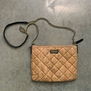 Kate Spade ♠️ cork purse with chain strap.